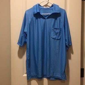 NWOT UV Skinz men VNeck Sun Protection Polo outdoorsman golf hiking shirt XL